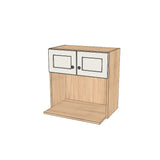 24" Wide x 24" High Microwave Cabinet - (Ply Wood Boxes - Thermofoil Doors)