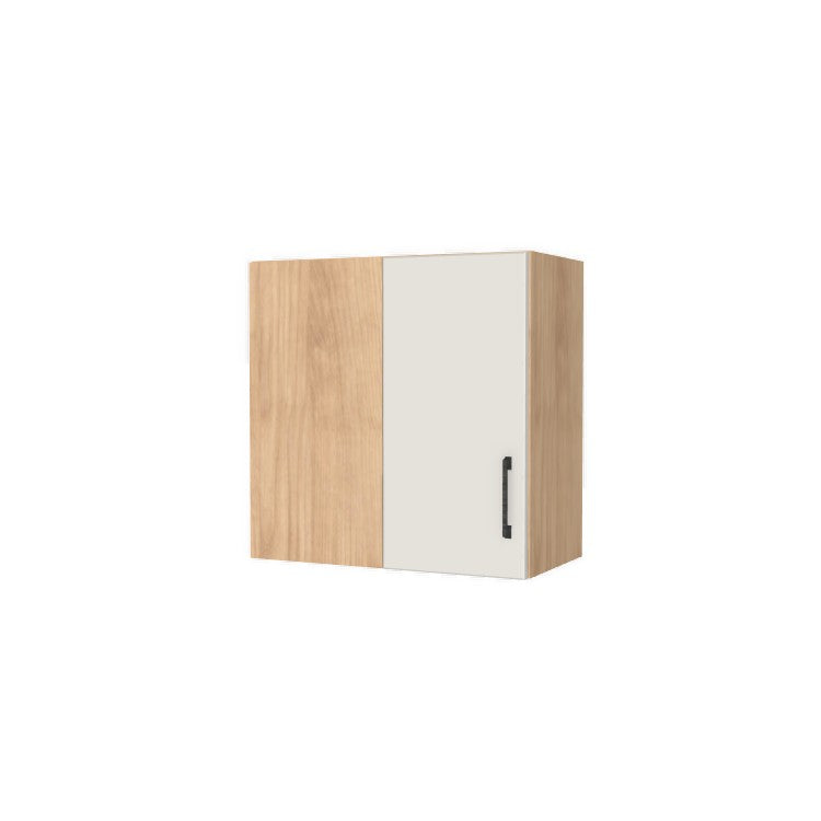 24" Wide 24" High Blind Corner Wall Cabinet - Door on Right/Left Side - (Hardrock Maple Melamine Boxes - Flat Panel Doors)