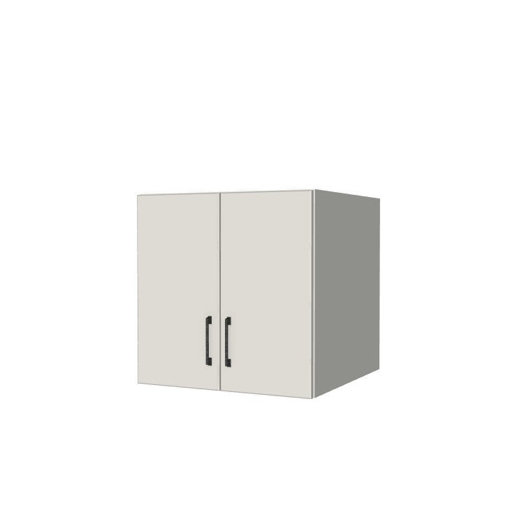 24" Wide x 24" High x 24" Deep Fridge/Stove Cabinet - (White Melamine Boxes - Flat Panel Doors)