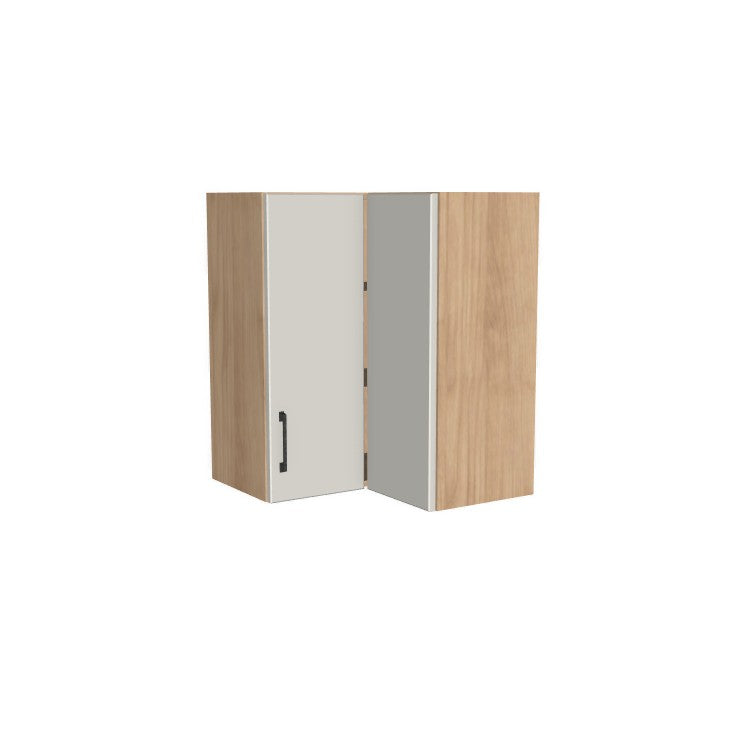 24x24" Wide x 30" High Corner Wall Cabinet - (Ply Wood Boxes - Flat Panel Doors)