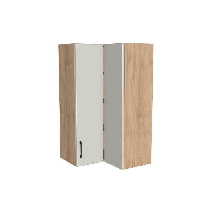 24x24" Wide x 42" High Corner Wall Cabinet - (Ply Wood Boxes - Flat Panel Doors)