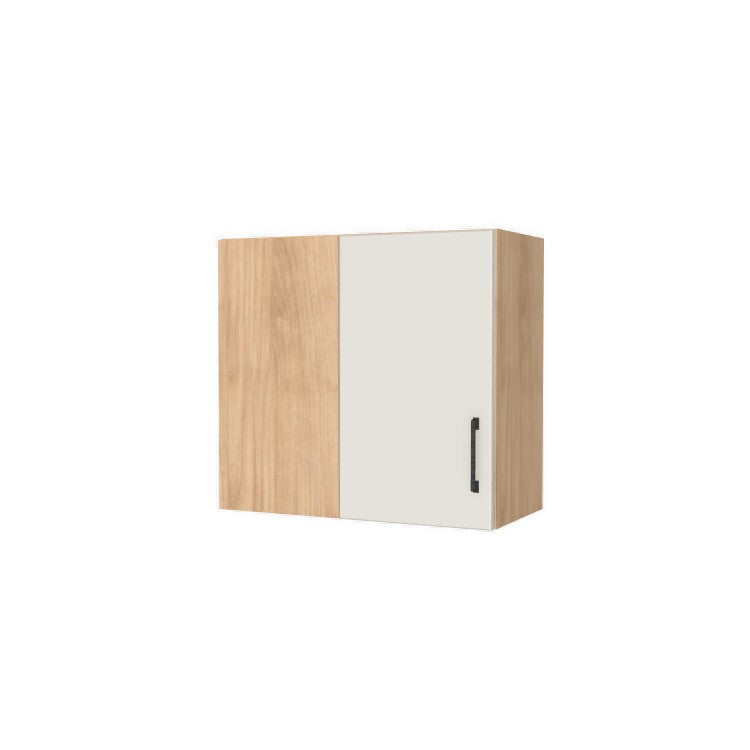 26" Wide 24" High Blind Corner Wall Cabinet - Door on Right/Left Side - (Hardrock Maple Melamine Boxes - Flat Panel Doors)