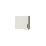 26" Wide 24" High Blind Corner Wall Cabinet - Door on Right/Left Side - (White Melamine Boxes - Flat Panel Doors)