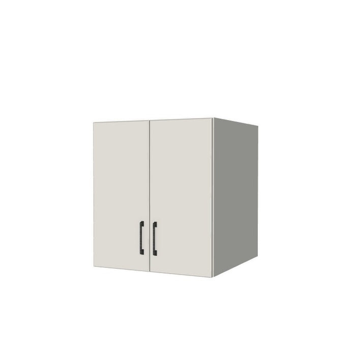 24" Wide x 27" High x 24" Deep Fridge/Stove Cabinet - (White Melamine Boxes - Flat Panel Doors)