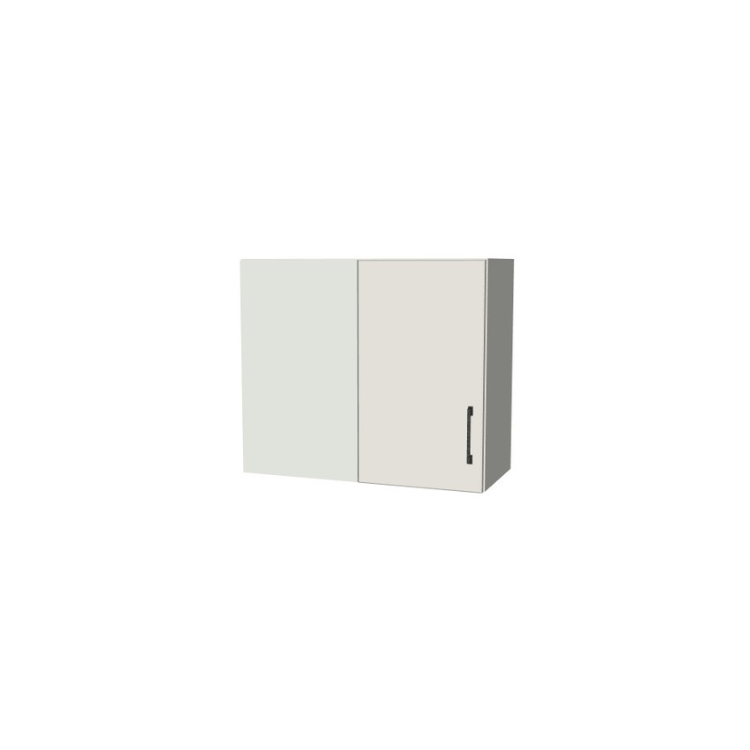 28" Wide 24" High Blind Corner Wall Cabinet - Door on Right/Left Side - (White Melamine Boxes - Flat Panel Doors)
