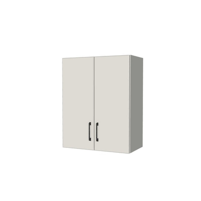 24" Wide x 30" High Fridge/Stove Cabinet - (White Melamine Boxes - Flat Panel Doors)