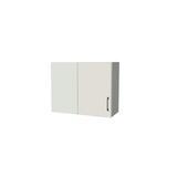 30" Wide 24" High Blind Corner Wall Cabinet - Door on Right/Left Side - (White Melamine Boxes - Flat Panel Doors)