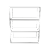 24" Wide 30" High Blind Corner Wall Cabinet - Door on Right Side - Painted Doors