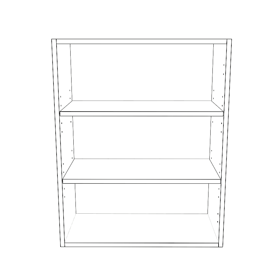 24" Wide x 30" High Wall Cabinet - Thermofoil Doors