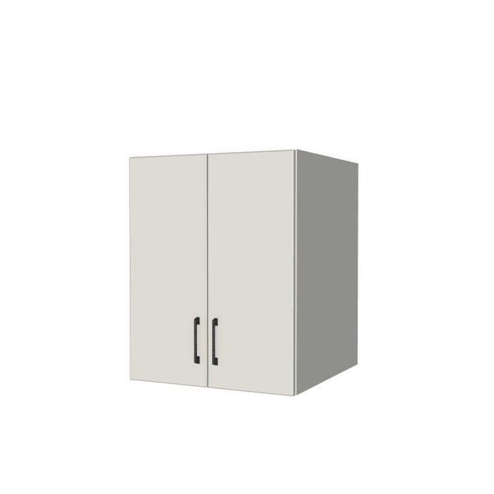 24" Wide x 30" High x 24" Deep Fridge/Stove Cabinet - (White Melamine Boxes - Flat Panel Doors)