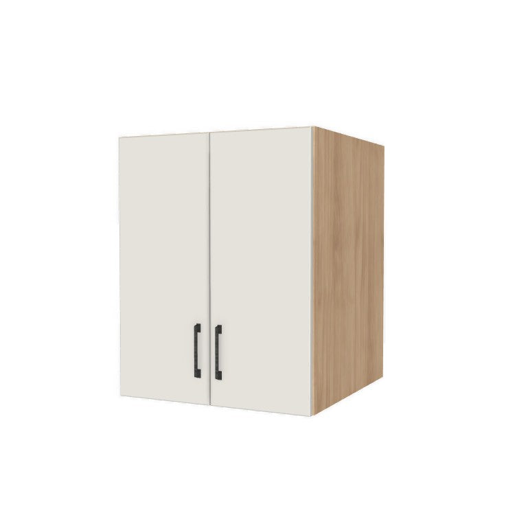24" Wide x 30" High x 24" Deep Fridge/Stove Cabinet - (Hardrock Maple Melamine Boxes - Flat Panel Doors)