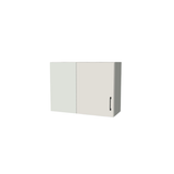 32" Wide 24" High Blind Corner Wall Cabinet - Door on Right/Left Side - (White Melamine Boxes - Flat Panel Doors)