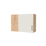 34" Wide 24" High Blind Corner Wall Cabinet - Door on Right/Left Side - (Hardrock Maple Melamine Boxes - Flat Panel Doors)