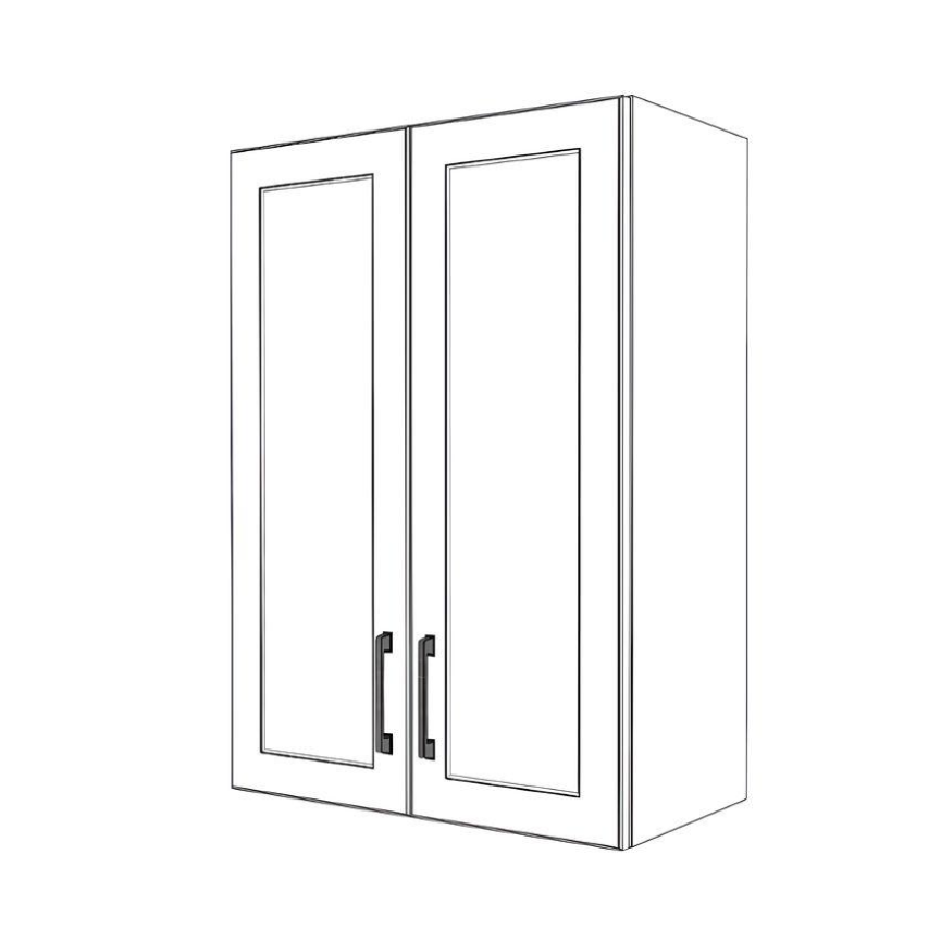 24" Wide x 34" High Wall Cabinet - Thermofoil Doors