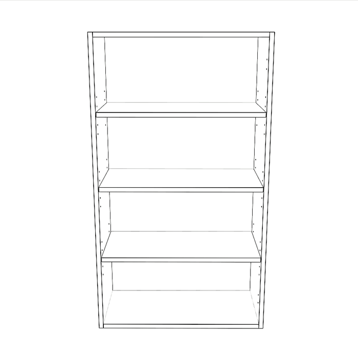 24" Wide x 42" High Wall Cabinet - Thermofoil Doors