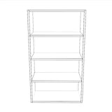 24" Wide 42" High Blind Corner Wall Cabinet - Door on Right/Left Side - Thermofoil Doors