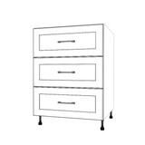25" Wide Drawer Cabinet - Painted Doors