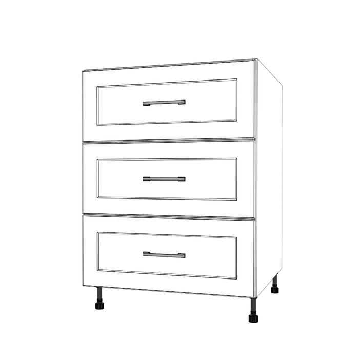 25" Wide Drawer Cabinet - Thermofoil Doors