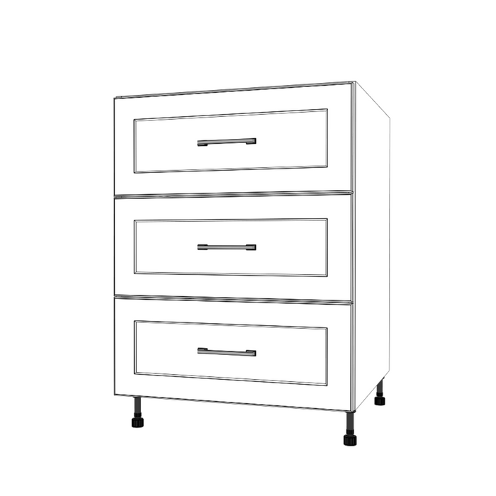 25" Wide Drawer Cabinet - Painted Doors