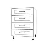 25" Wide Drawer Cabinet - Painted Doors