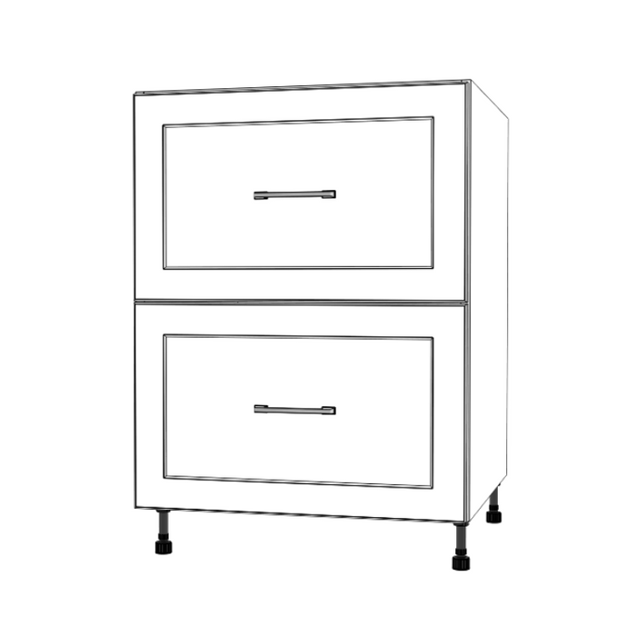 25" Wide Drawer Cabinet - Painted Doors