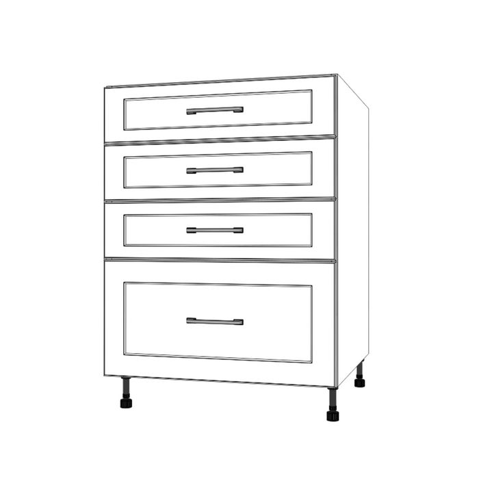 25" Wide Drawer Cabinet - Thermofoil Doors