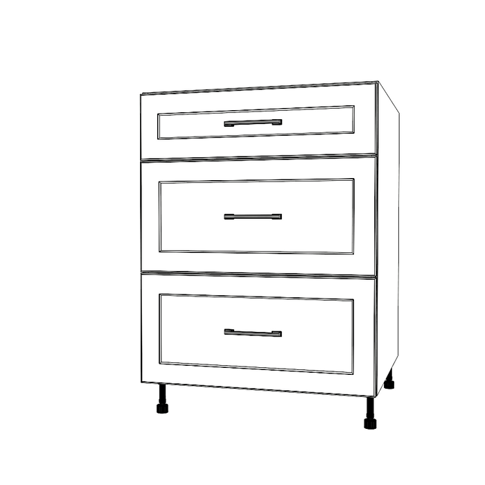 25" Wide Drawer Cabinet - Painted Doors