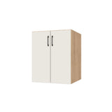25" Wide Base Cabinet - (Hardrock Maple Melamine Boxes - Flat Panel Doors)