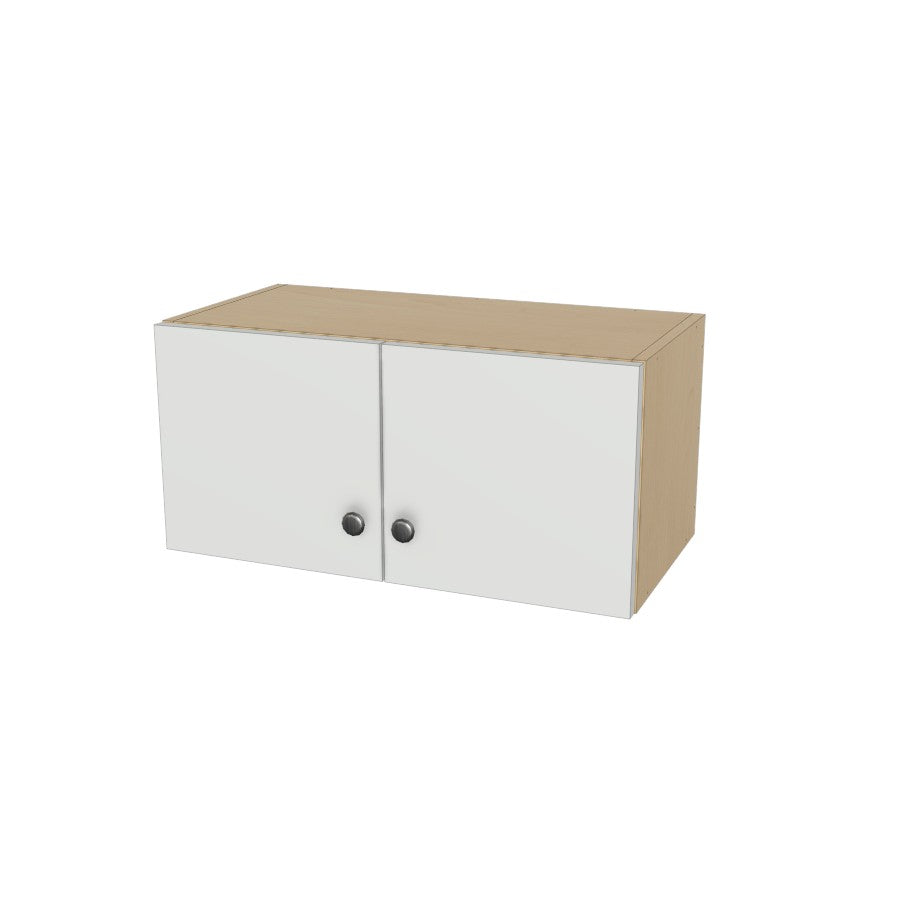 25" Wide x 12" High Wall Cabinet - (Ply Wood Boxes - Flat Panel Doors)