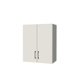 25" Wide x 30" High Wall Cabinet - (White Melamine Boxes - Flat Panel Doors)