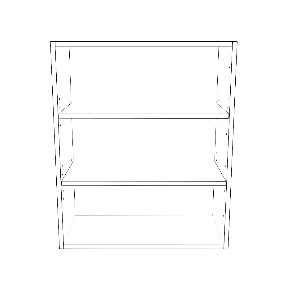 25" Wide x 30" High Wall Cabinet - Painted Doors