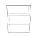 25" Wide x 30" High Wall Cabinet - Painted Doors