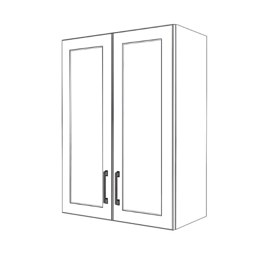 25" Wide x 34" High Wall Cabinet - Thermofoil Doors
