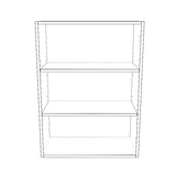 25" Wide x 34" High Wall Cabinet - Thermofoil Doors