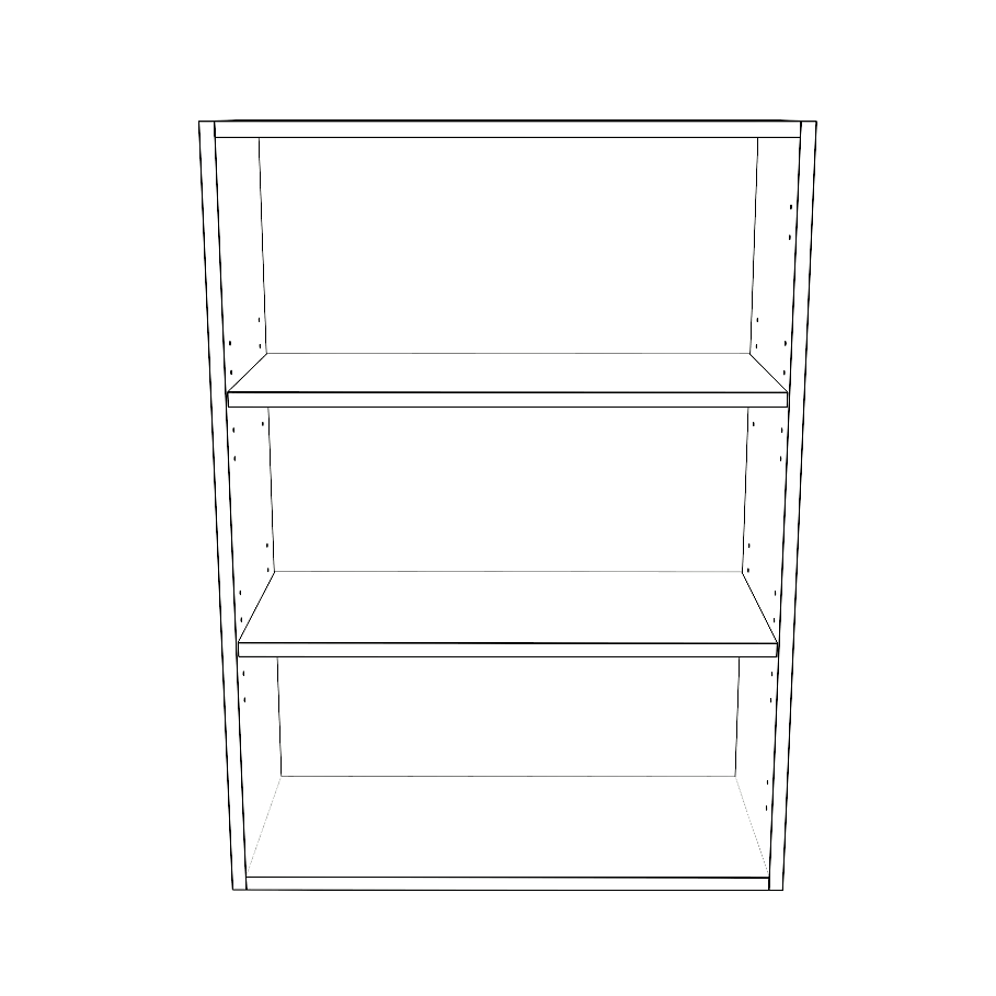 25" Wide x 34" High Wall Cabinet - Painted Doors