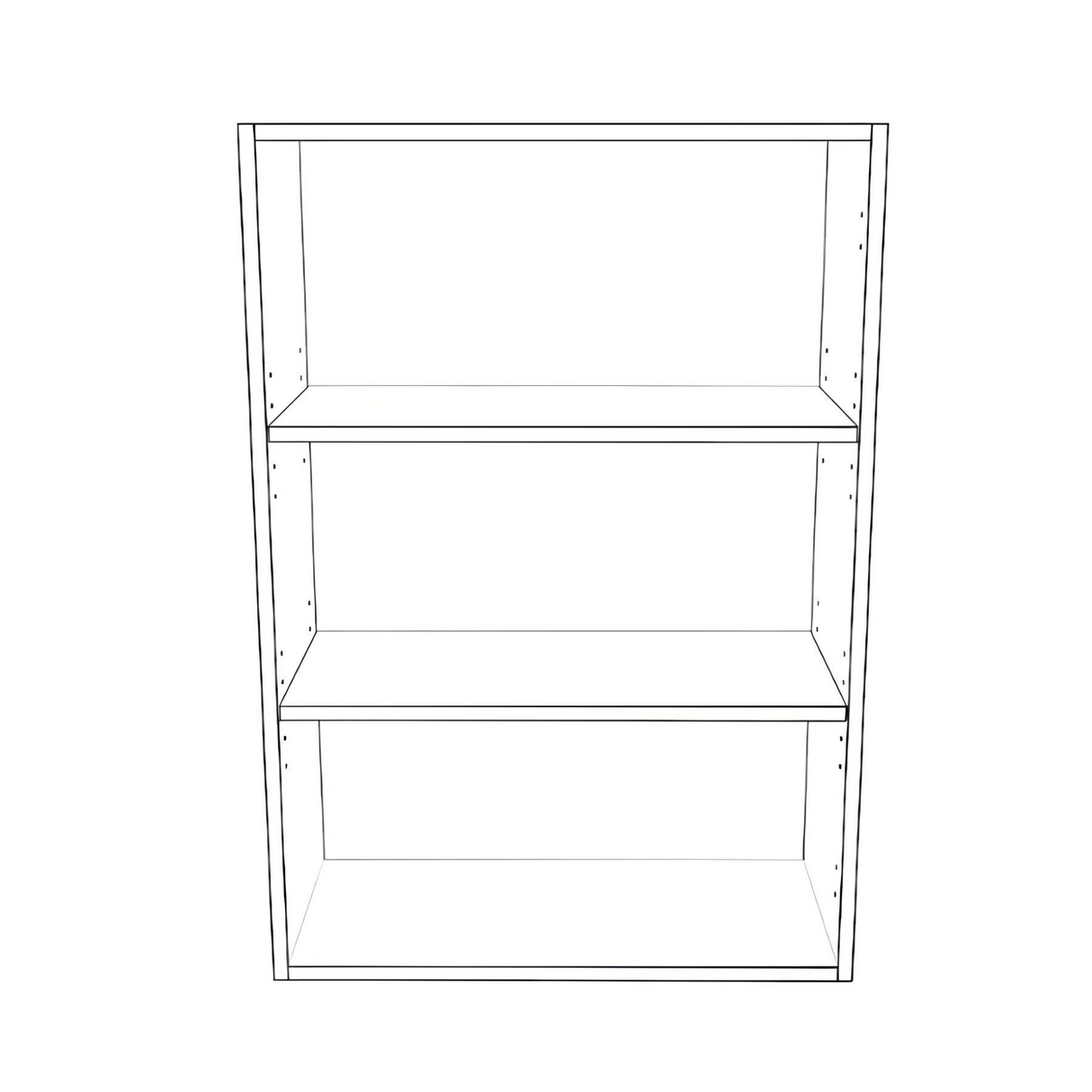 25" Wide x 36" High Wall Cabinet - Thermofoil Doors
