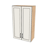 25" Wide x 42" High Wall Cabinet - (Ply Wood Boxes - Thermofoil Doors)
