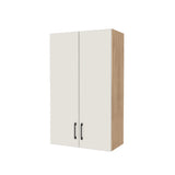 25" Wide x 42" High Wall Cabinet - (Hardrock Maple Melamine Boxes - Flat Panel Doors)