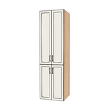 25" Wide Tall Pantry Cabinet - (Ply Wood Boxes - Painted Doors) 24 D