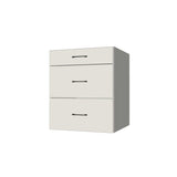 26" Wide Drawer Cabinet - (White Melamine Boxes - Flat Panel Doors)