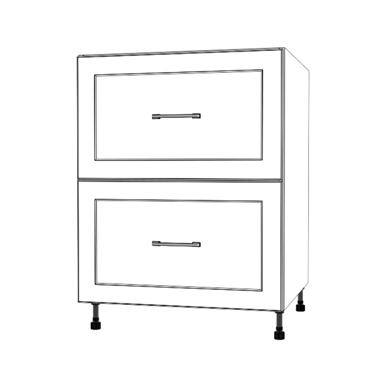 26" Wide Drawer Cabinet - Painted Doors