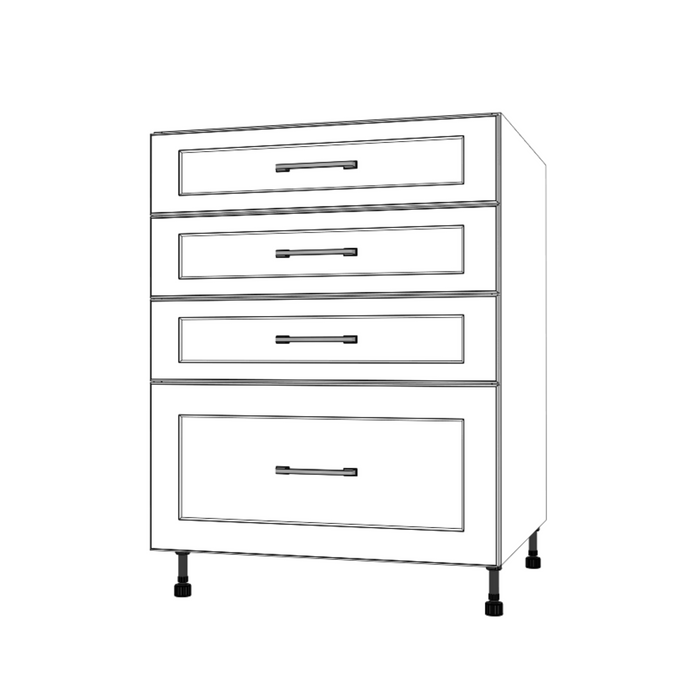 26" Wide Drawer Cabinet - Thermofoil Doors
