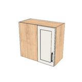 26" Wide 24" High Blind Corner Wall Cabinet - Door on Right/Left Side - (Ply Wood Boxes - Thermofoil Doors)