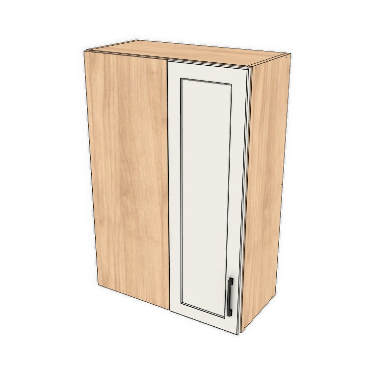 26" Wide 38" High Blind Corner Wall Cabinet - Door on Right/Left Side - (Ply Wood Boxes - Thermofoil Doors)