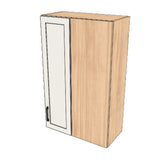 26" Wide 42" High Blind Corner Wall Cabinet - Door on Right/Left Side - (Hardrock Maple Melamine Boxes - Thermofoil Doors)