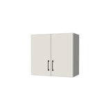 26" Wide x 24" High Wall Cabinet - (White Melamine Boxes - Flat Panel Doors)