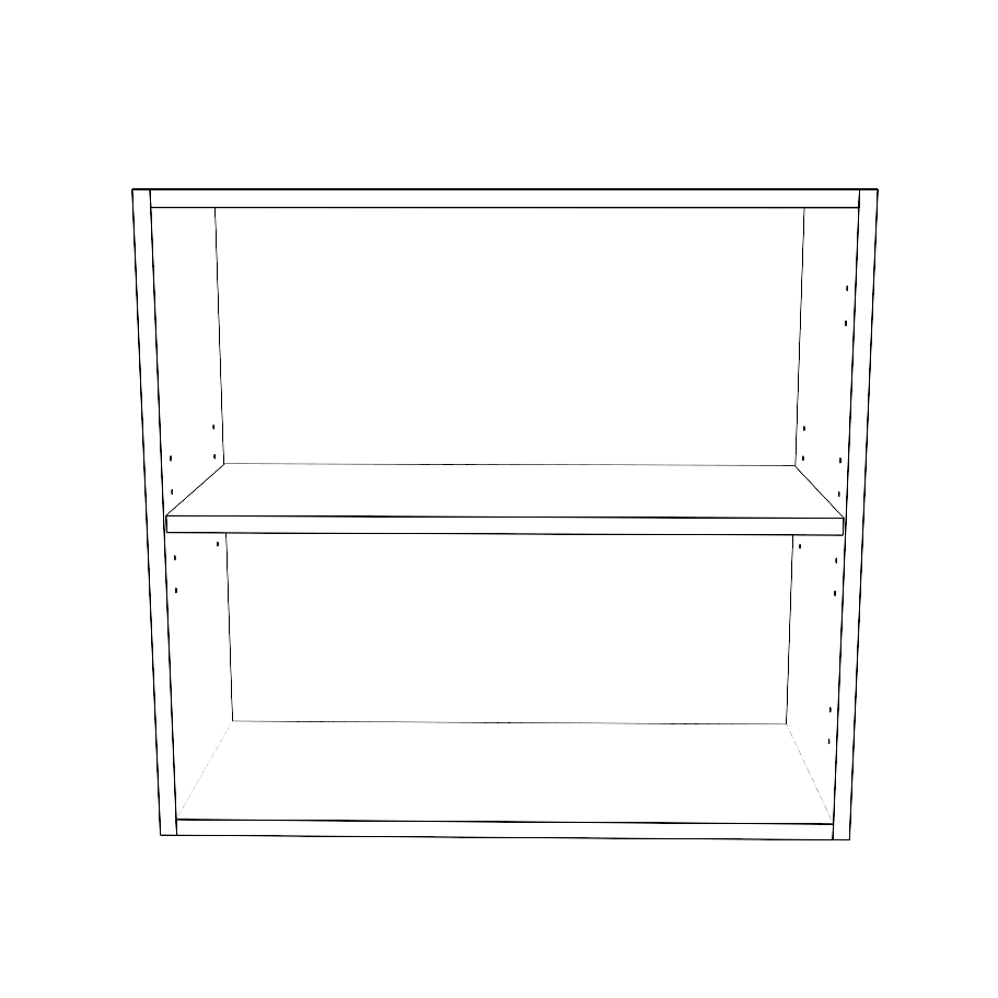 26" Wide 24" High Blind Corner Wall Cabinet - Door on Right/Left Side - Thermofoil Doors