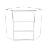 26x26" Wide x 30" High Corner Wall Cabinet - Painted Doors