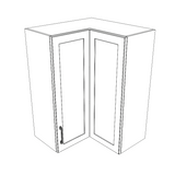 26x26" Wide x 36" High Corner Wall Cabinet - Thermofoil Doors