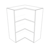 26x26" Wide x 36" High Corner Wall Cabinet - Thermofoil Doors